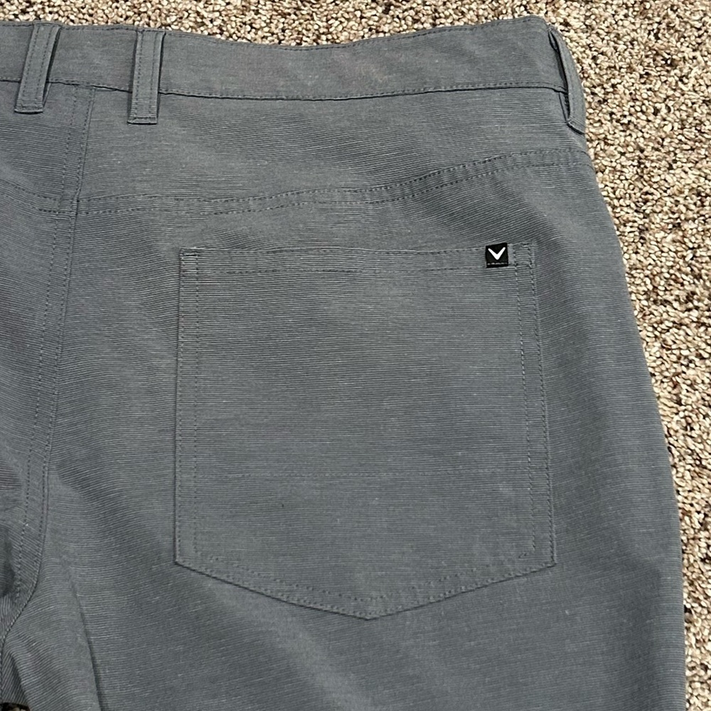 Callaway Golf EverPlay 5 Pocket Flat Front Tappered Pants Gray Men’s 34 x 32 EUC - Picture 6 of 13